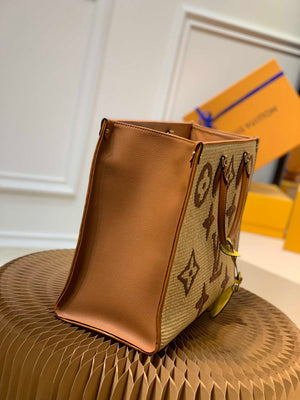LV M57644 Louis Vuitton Onthego GM Tote Bag Tan - Default Title - View 2