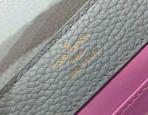 LV M57671 Louis Vuitton Capucines MM Handbag Light Blue - Default Title - View 8