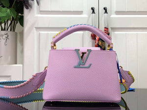 LV M57671 Louis Vuitton Capucines MM Handbag Pink - Default Title - View 2