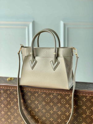 LV M57729 Louis Vuitton On My Side PM Tote Bag Beige - Default Title - View 2