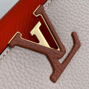 LV M57904 Louis Vuitton Capucines BB Handbag Apricot and Orange - Default Title - View 4