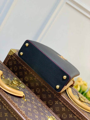 LV M58607 Louis Vuitton Capucines BB Handbag Black Apricot - Default Title - View 4