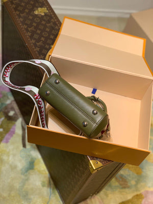 LV M58928 Louis Vuitton Cluny Mini Handbag Brown Green - Default Title - View 4