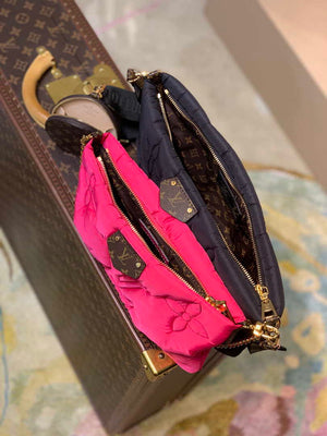 LV M58980 Louis Vuitton Maxi Multi Pochette Accessoires Bag M58977 Black and Fuchsia - Default Title - View 8
