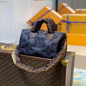 LV M59008 Louis Vuitton Speedy Bandouliere 25 Bag M59009 Black - Default Title - View 1