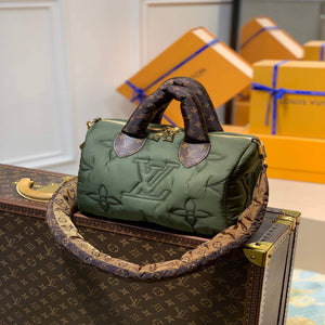 LV M59009 Louis Vuitton Speedy Bandouliere 25 Bag M59008 Khaki Green - Default Title - View 1