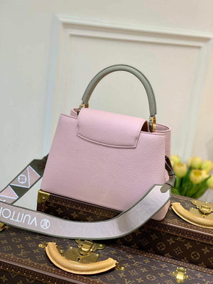 LV M59060 Louis Vuitton Capucines MM Handbag Rose Beige - Default Title - View 2