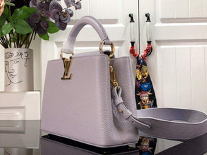 LV M59066 Louis Vuitton Capucines BB Handbag Taro Purple - Default Title - View 2