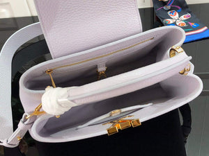 LV M59066 Louis Vuitton Capucines BB Handbag Taro Purple - Default Title - View 9