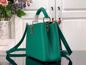 LV M59066 Louis Vuitton Capucines BB Handbag Green - Default Title - View 2