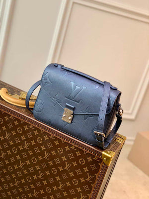 LV M59211 Louis Vuitton Empreinte Pochette Metis M41487 Navy Blue Sliver - Default Title - View 1