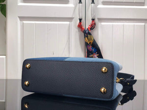 LV M59269 Louis Vuitton Capucines BB Handbag Blue - Default Title - View 7
