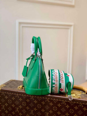 LV M59357 Louis Vuitton Alma BB Bag Serpentine Green - Default Title - View 2