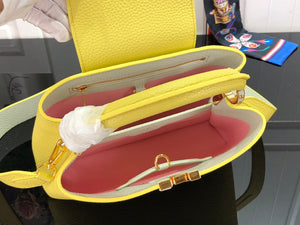 LV m59434 Louis Vuitton Capucines BB Handbag Yellow - Default Title - View 9