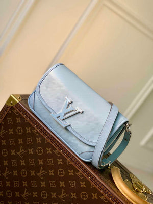 LV M59461 Louis Vuitton Buci Handbag Epi Leather Cloud Blue - Default Title - View 2