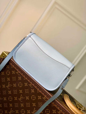 LV M59461 Louis Vuitton Buci Handbag Epi Leather Cloud Blue - Default Title - View 3