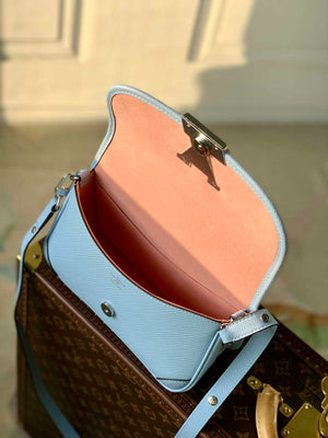 LV M59461 Louis Vuitton Buci Handbag Epi Leather Cloud Blue - Default Title - View 8