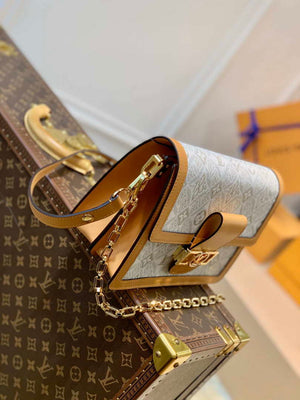 LV M59480 Louis Vuitton Dauphine Mini Bag Monogram White - Default Title - View 3