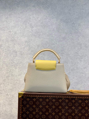 LV M59512 Louis Vuitton Capucines BB Bag Cr¨¨me Beige / Plume Yellow - Default Title - View 2