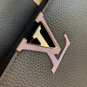 LV M59512 Louis Vuitton Capucines BB Bag Smokey Brown Green/Cr¨¨me/Pink - Default Title - View 5