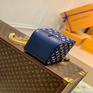 LV M59611 Louis Vuitton Square Denim Leather Bag - Default Title - View 3