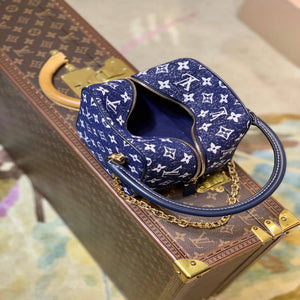 LV M59611 Louis Vuitton Square Denim Leather Bag - Default Title - View 8