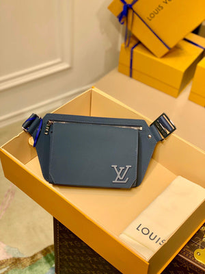 LV M59625 Louis Vuitton New Sling Bag Blue - Default Title - View 1