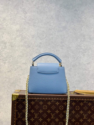 LV M59709 Louis Vuitton Capucines Mini Bag Blue - Default Title - View 2