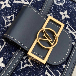 LV M59716 Louis Vuitton Mini Dauphine Denim Leather Bag - Default Title - View 5