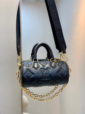 LV M59800 Louis Vuitton Papillon BB Handbag Black - Default Title - View 1