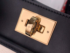 LV M59842 Louis Vuitton On My Side MM Tote Bag Black - Default Title - View 6