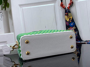 LV M59879 Louis Vuitton capucines mini Bag White Green - Default Title - View 4