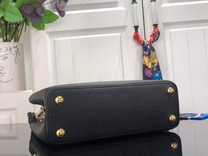LV M59882 Louis Vuitton Capucines BB Handbag M59883 Black - Default Title - View 4