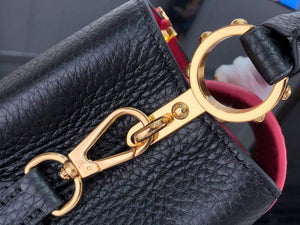 LV M59882 Louis Vuitton Capucines Mini BB Handbag Black - Default Title - View 6