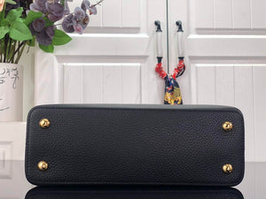 LV M59882 Louis Vuitton Capucines MM Handbag Black - Default Title - View 4