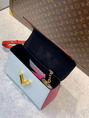 LV M59884 Louis Vuitton Twist MM Handbag Red - Default Title - View 7