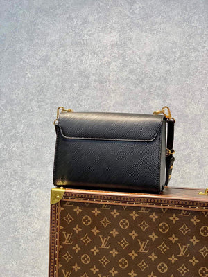 LV M59885 Louis Vuitton Twist MM Handbag Black - Default Title - View 2