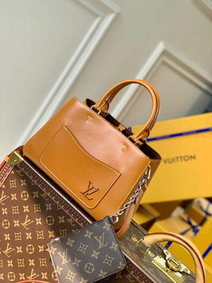 LV M59952 Louis Vuitton Marelle Tote BB Brown - Default Title - View 1