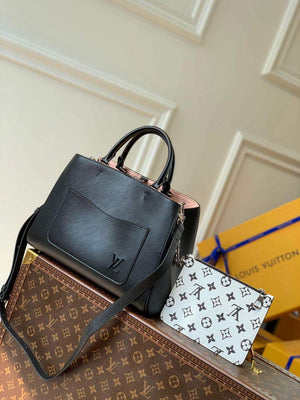 LV M59954 Louis Vuitton Marelle Tote MM Black - Default Title - View 1