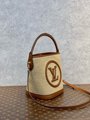 LV M59962 Louis Vuitton Petit Bucket Bag Caramel Brown - Default Title - View 3