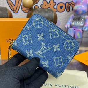 LV M82957 Louis Vuitton New LV Remix Zippy Coin Purse Monogram denim - Default Title - View 3