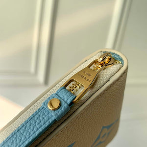 LV M60574 Louis Vuitton Zippy Coin Purse Blue - Default Title - View 4