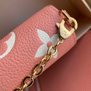 LV M61276 Louis Vuitton Felicie Pochette Bag M61276 Pink Leather - Default Title - View 7