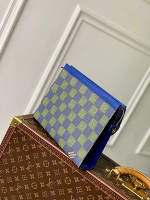 LV N00145 Louis Vuitton Pochette Voyage MM Bag Damier Graphite Canvas - Default Title - View 2