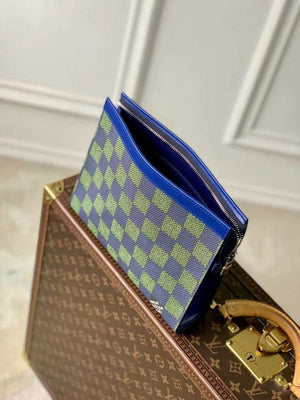 LV N00145 Louis Vuitton Pochette Voyage MM Bag Damier Graphite Canvas - Default Title - View 8