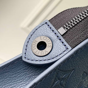 LV M61692 Louis Vuitton Pochette Voyage MM Bag Monogram £Âlue - Default Title - View 5
