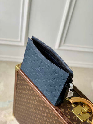 LV M61692 Louis Vuitton Pochette Voyage MM Bag Monogram £Âlue - Default Title - View 9