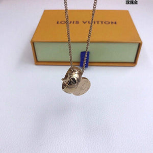LV M62485 Louis Vuitton Monogram Charms Necklace Rose Gold - Default Title - View 4