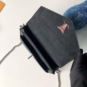 LV M63471 Louis Vuitton Mylockme Chain Pochette Black - Default Title - View 8