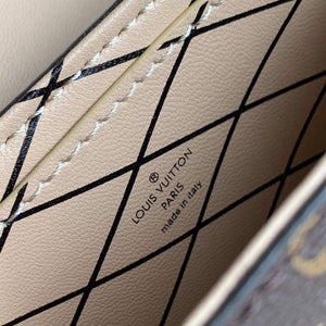 LV M63913 Louis Vuitton Vertical Trunk Pochette Bag Brown - Default Title - View 9